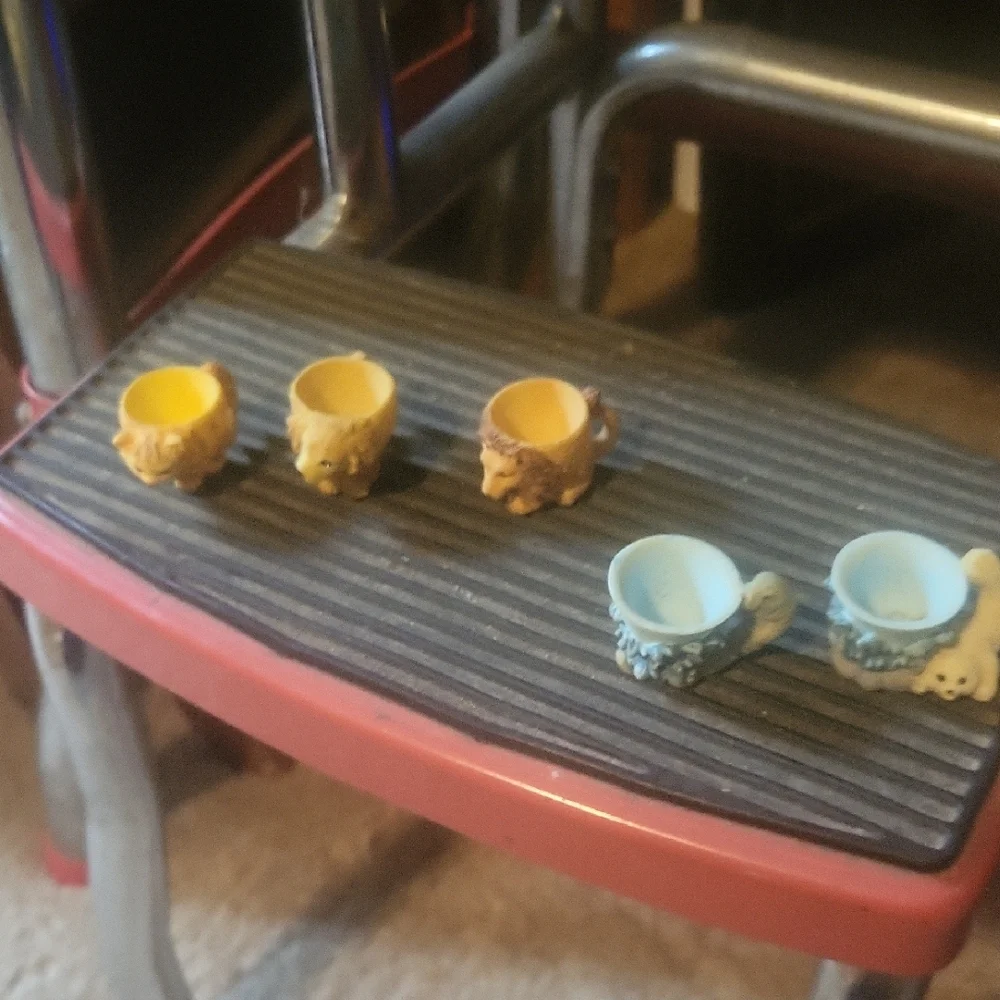 Blue and Gray Small Pet Bowl Set
